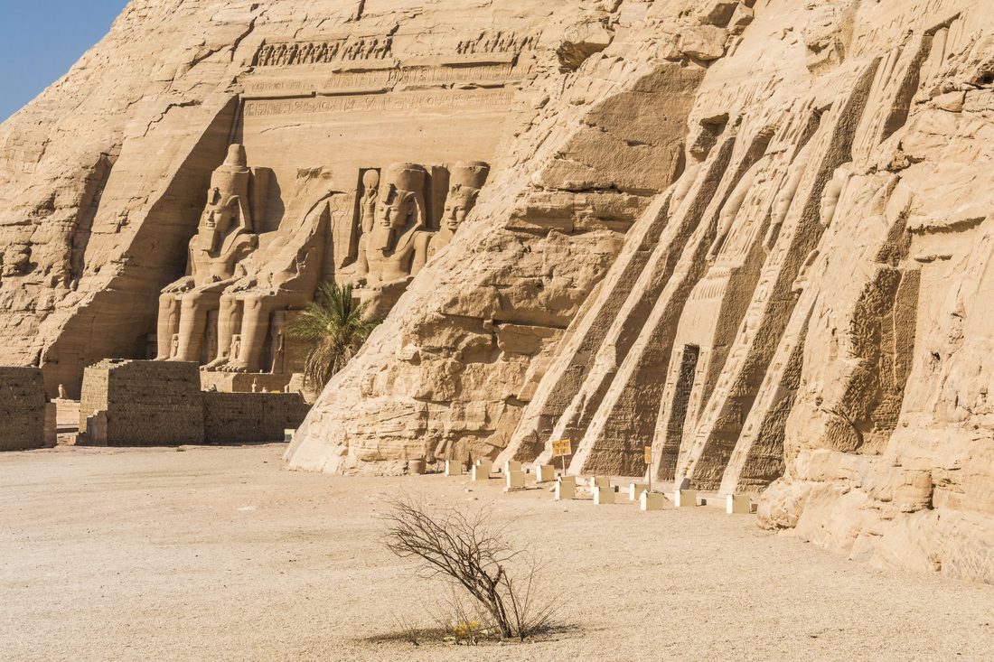 The temple facade at Abu Simbel