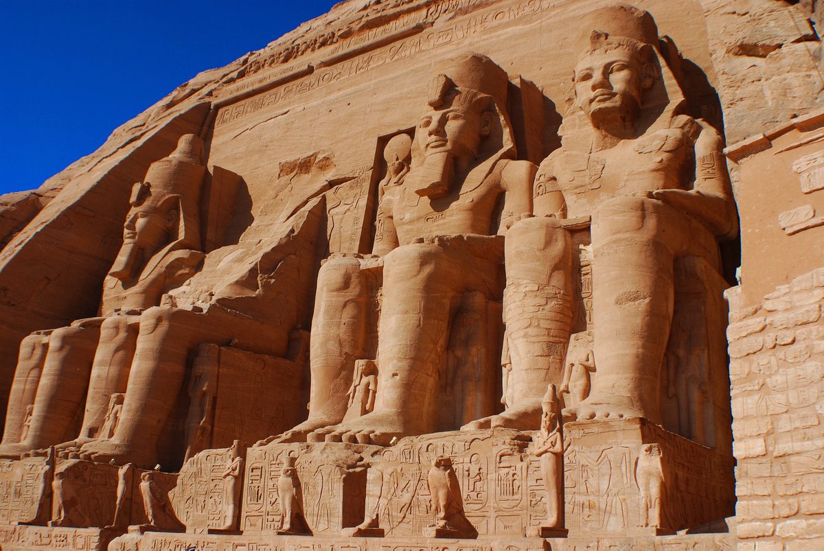 The four colossi of Ramesses