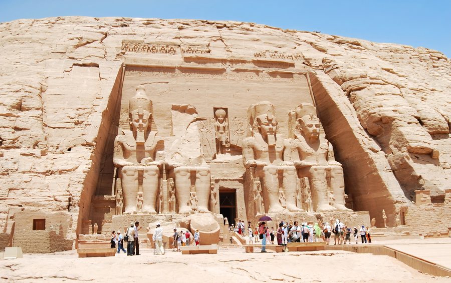 The temple facade